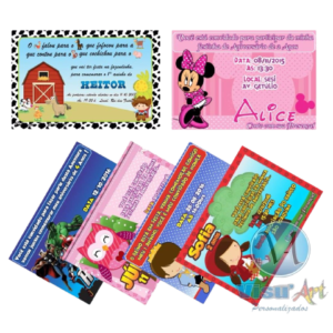 60 Convites personalizados
