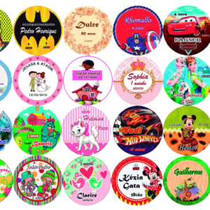 300 adesivos personalizados