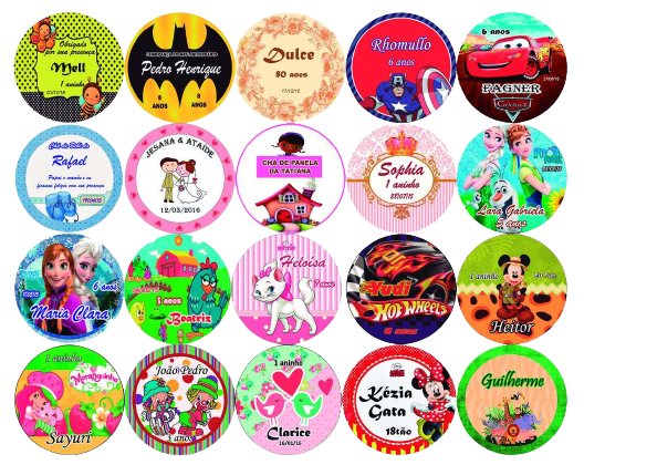 300 adesivos personalizados