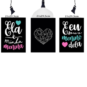 Kit Casal - Plaquinhas Decorativas